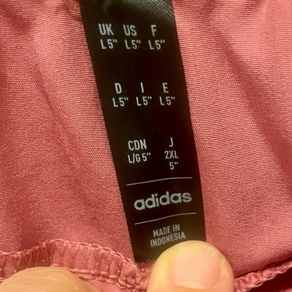 Adidas Aero Ready Women's Pink Athletic Shorts
Size L NWOT - Picture 3 of 7